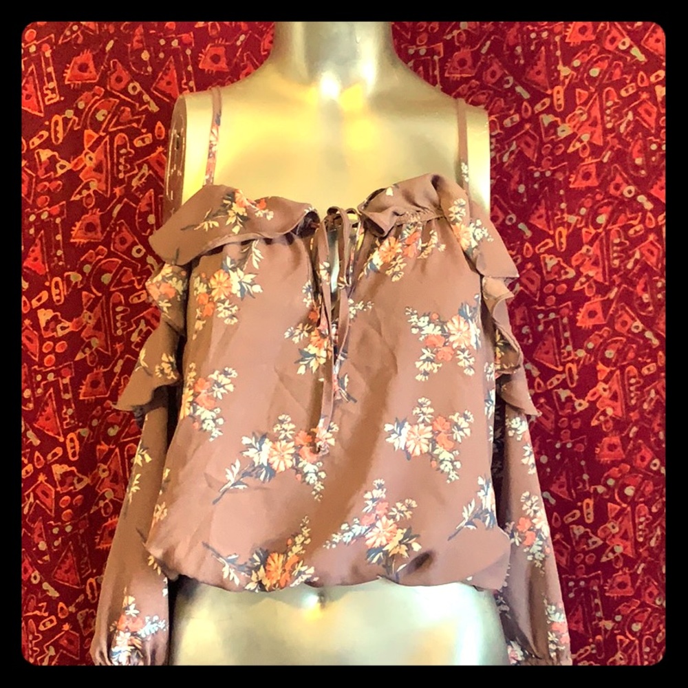 Charlotte Russe Off The Shoulder Crop Top